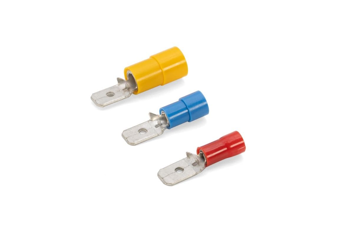 Cembre - Clip partiellement isolé mâle jaune (4 à 6 mm²) - 6,3 x 0,8 mm