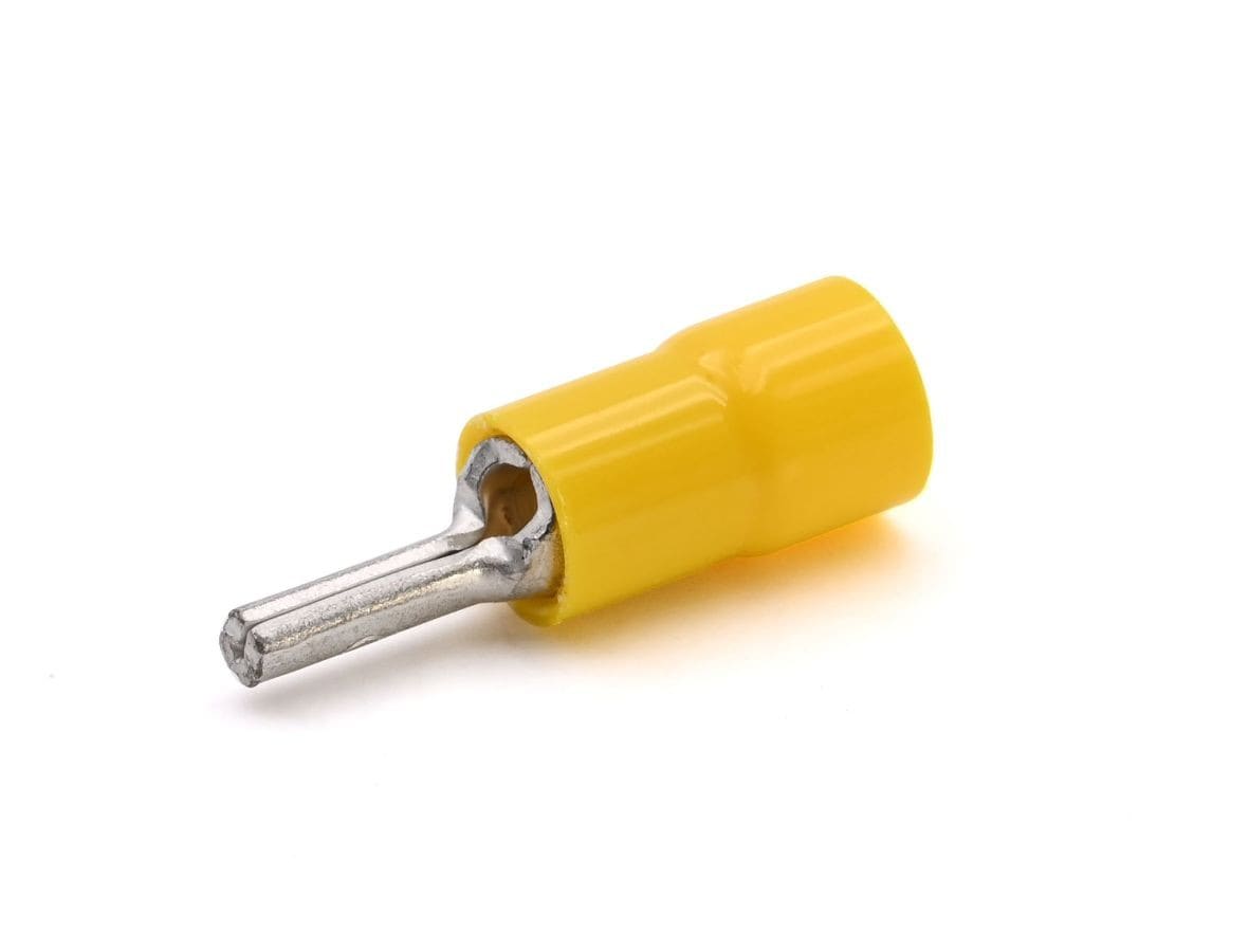 Cembre - Cosse préisolée à embout rond jaune (4 à 6 mm²) - L 10 mm