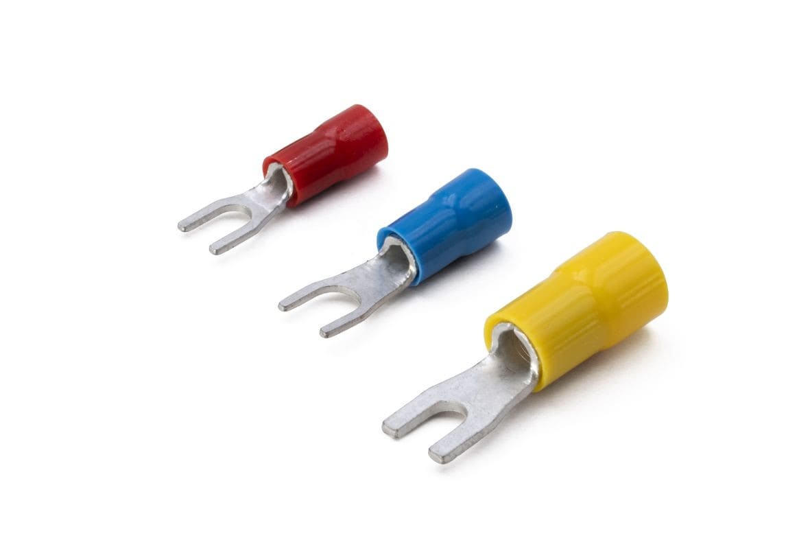Cembre - Cosse préisolée fourche jaune (4 à 6 mm²) - Diam. 14 mm