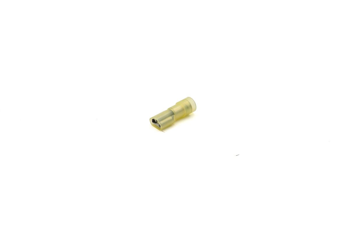 Cembre - Clip complètement isolé femelle jaune (4 à 6 mm²) - 6,3 x 0,8 mm renforcé
