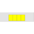 Cembre - Gaine thermo 3:1 à imprimer 12 mm av. rétreint L 12,5 mm jaune