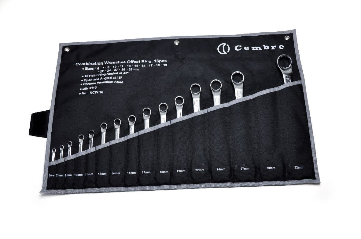 Cembre - Jeu de 16 clés plates 6 à 32 mm