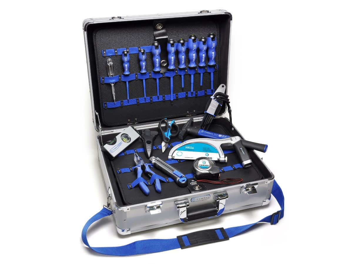 Cembre - Valise à outil en aluminium équipée de 17 outils