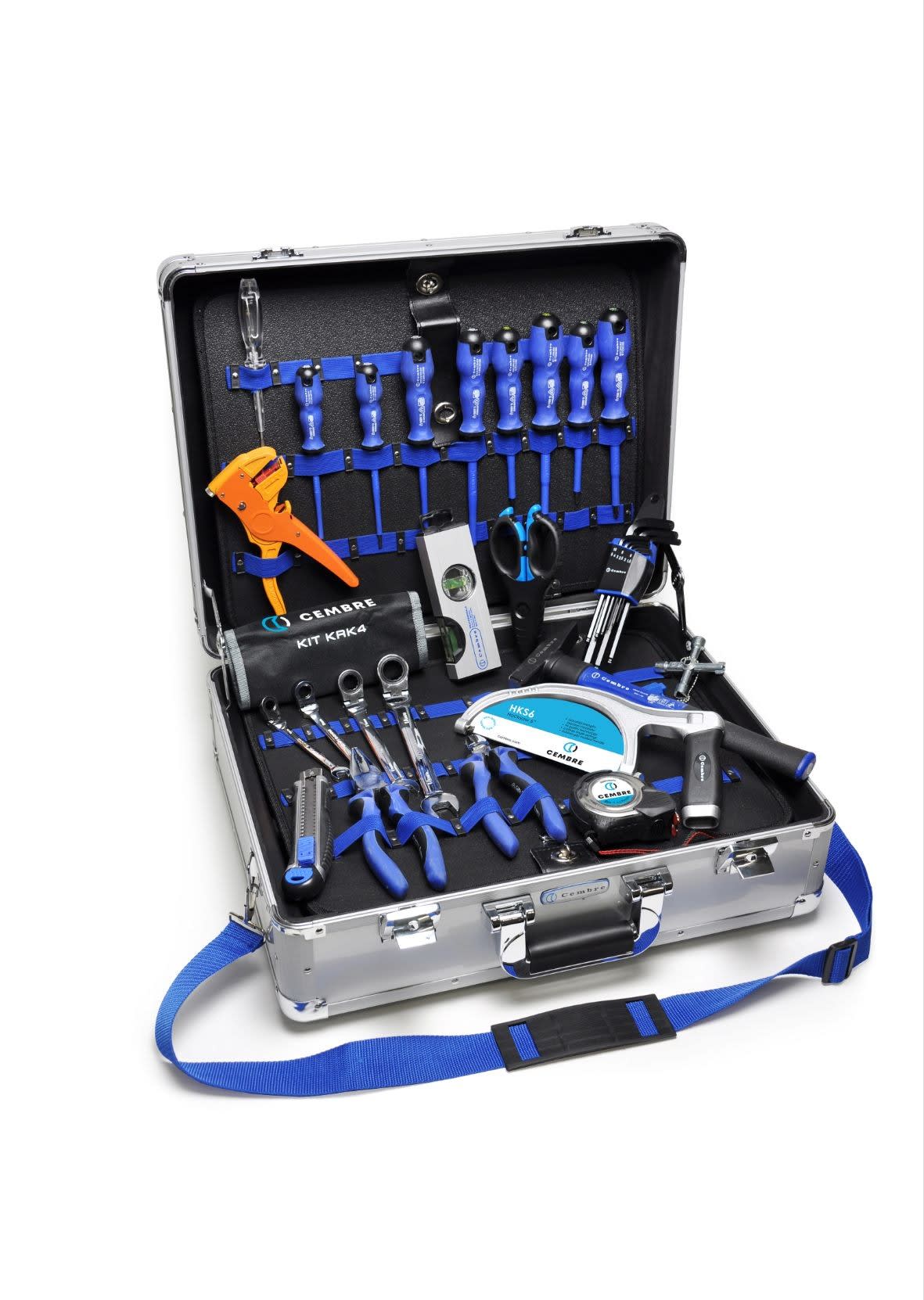 Cembre - Valise à outil en aluminium équipée de 21 outils