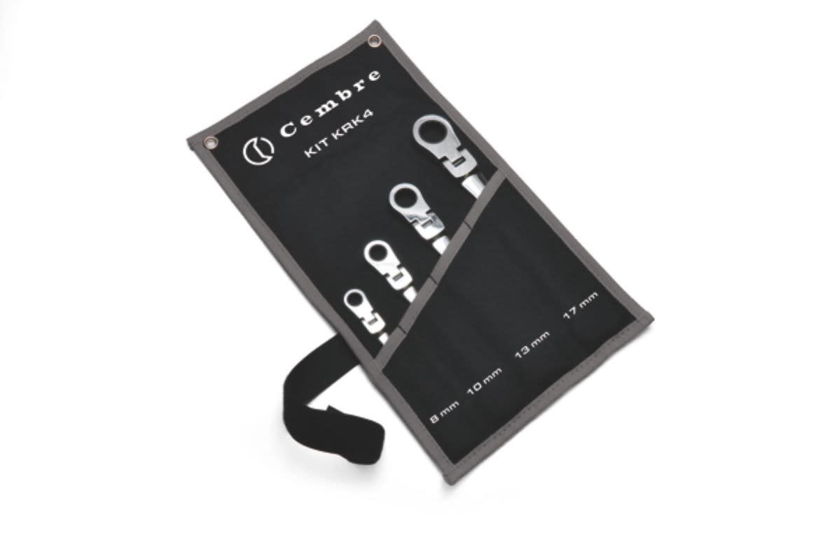 Cembre - Lot de 4 clés articulées (8 à 10 à 13 à 17 mm)