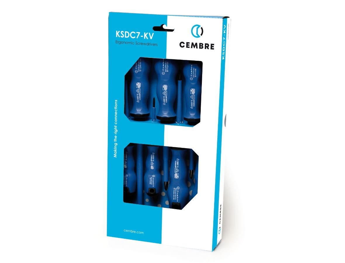 Cembre - Lot de 7 tournevis isolés 1000