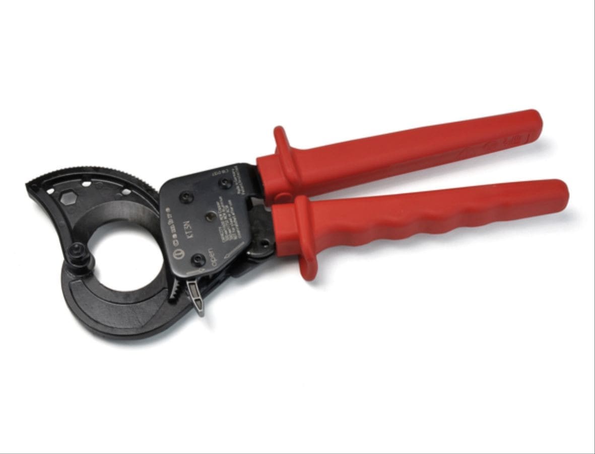 Cembre - Coupe-câble à crémaillère pour câbles en cuivre ou aluminium Diam. 32 mm maxi