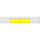 Cembre - Gaine thermo 3:1 à imprimer 6,4 mm av. rétreint L 25 mm jaune