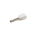 Cembre - Embout de câblage double 2 x 0,5 mm² longueur 8 mm blanc