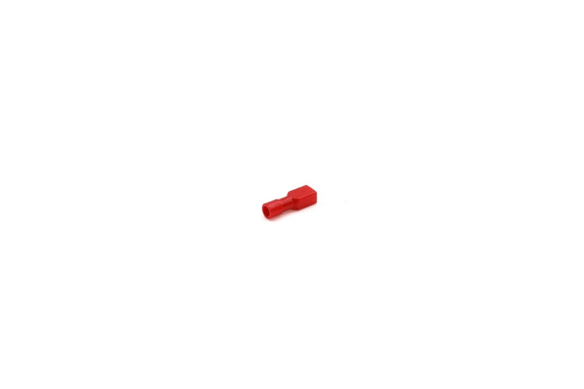 Cembre - Clip femelle complètement isolé rouge (0,25 à 1,5 mm²) - 4,8 X 0,8 mm