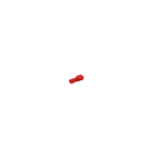 Cembre - Clip femelle complètement isolé rouge (0,25 à 1,5 mm²) - 4,8 X 0,8 mm