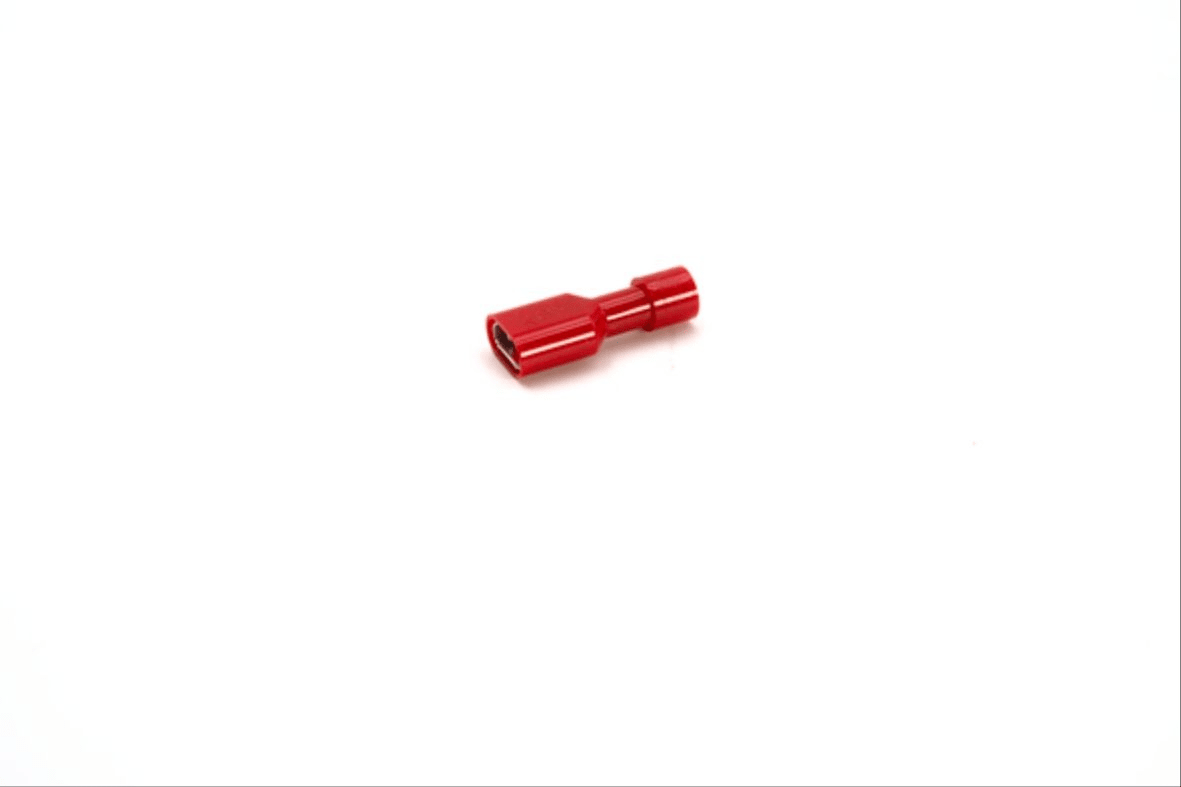 Cembre - Clip complètement isolé femelle rouge rouge (0,25 à 1,5 mm²) - 6,3 x 0,8 mm