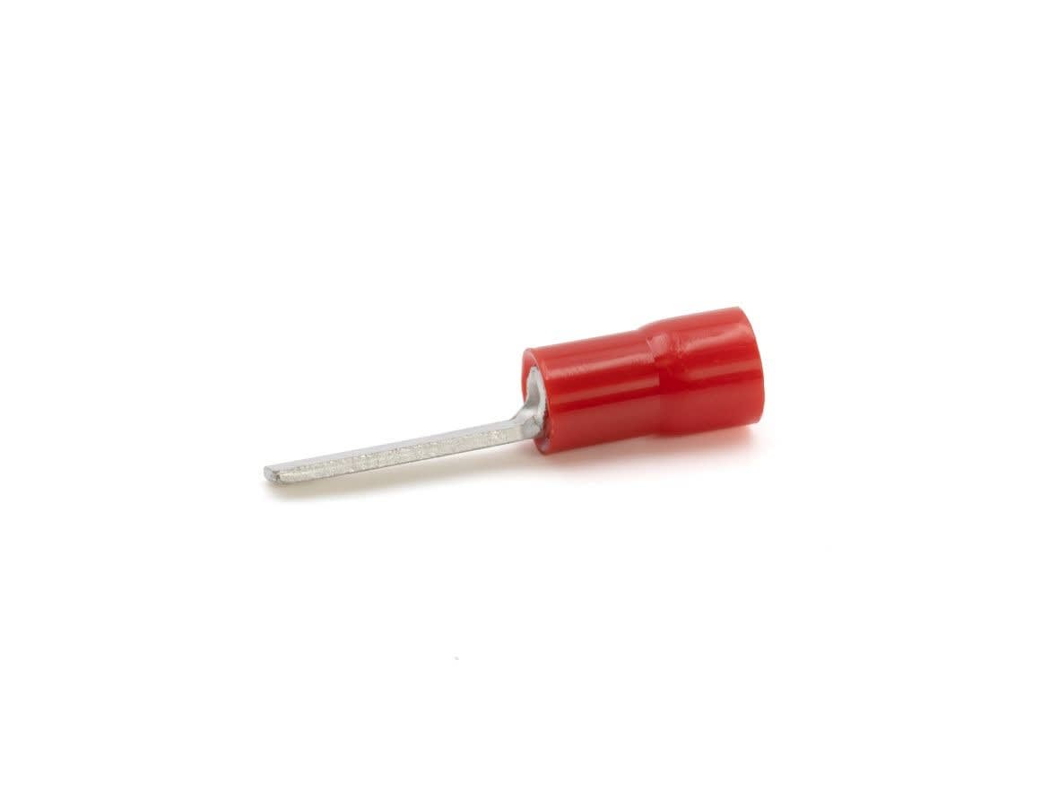 Cembre - Cosse préisolée à embout plat rouge (0,25 à 1,5 mm²) - L 12 mm