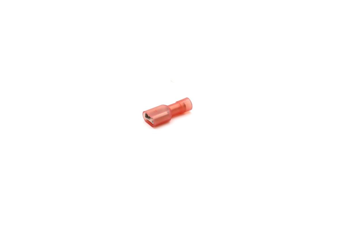 Cembre - Clip femelle complètement isolé renforcé rouge (0,25 à 1,5 mm²) - 6,3 X 0,8 mm