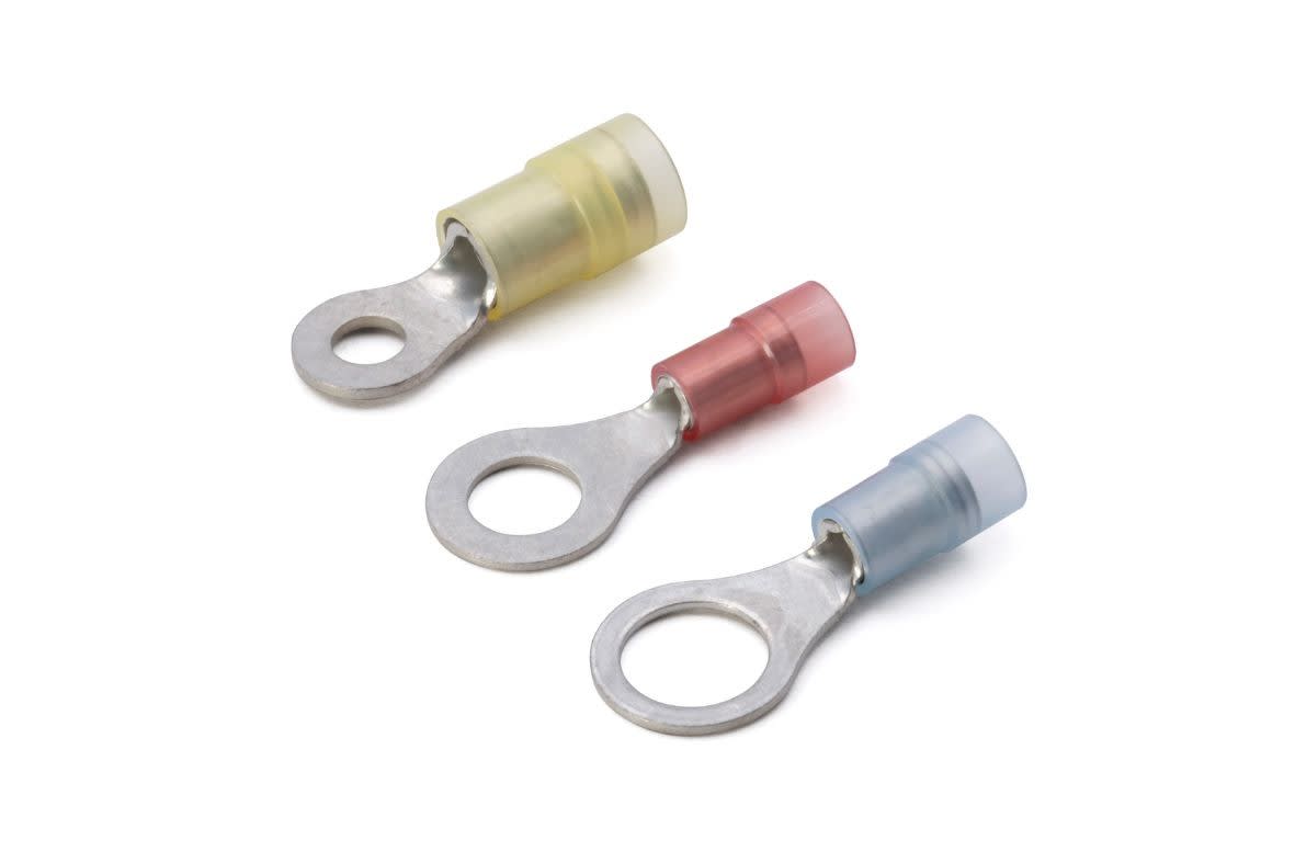 Cembre - Cosse préisolée renforcée ronde rouge (0,25 à 1,5 mm²) - Diam. 8 mm