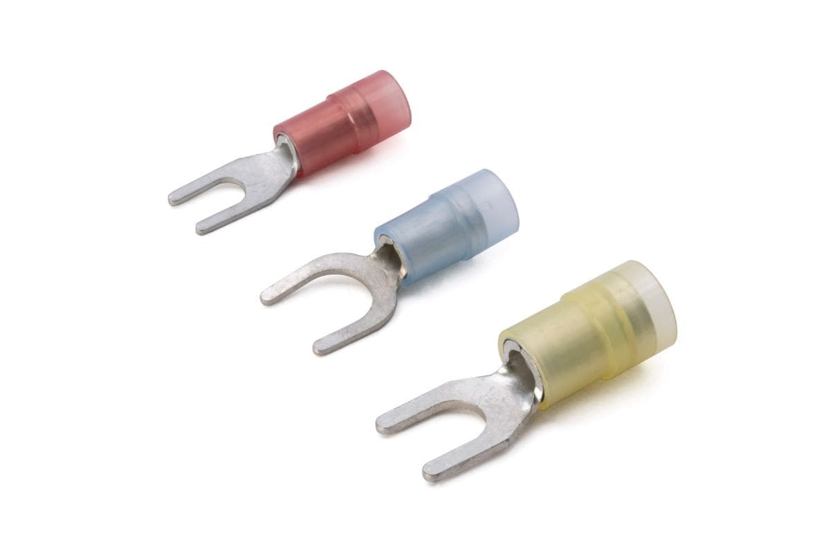 Cembre - Cosse préisolée renforcée fourche rouge (0,25 à 1,5 mm²) - Diam. 6 mm