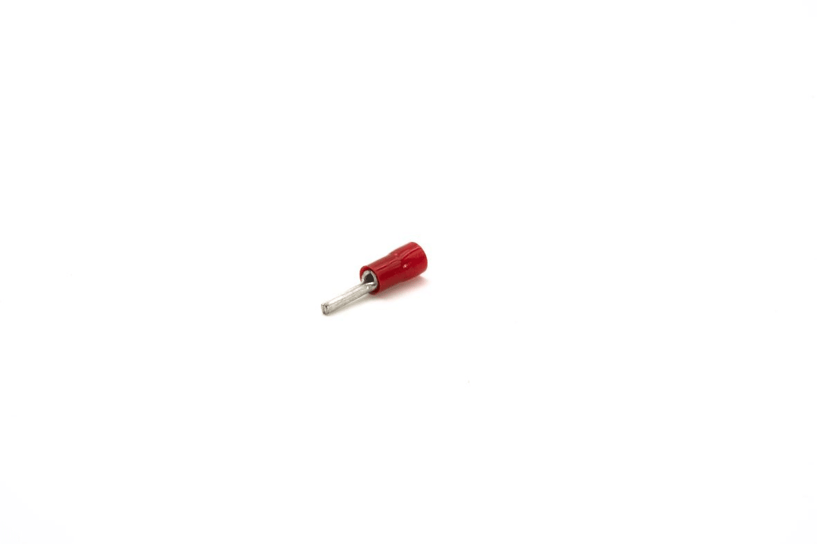 Cembre - Cosse préisolée à embout rond rouge (0,25 à 1,5 mm²) - L 10 mm