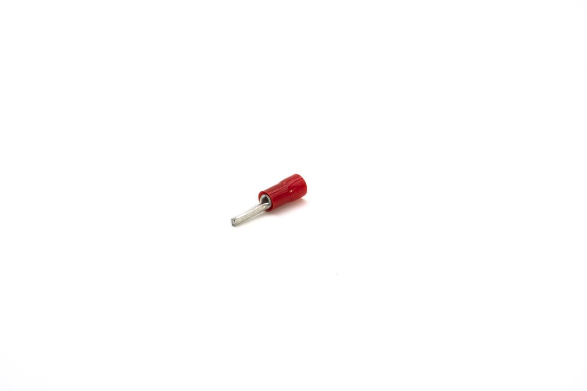 Cembre - Cosse préisolée à embout rond rouge (0,25 à 1,5 mm²) - L 10 mm
