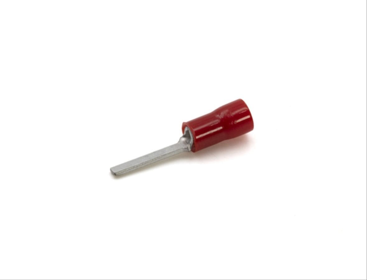 Cembre - Cosse préisolée à embout plat rouge (0,25 à 1,5 mm²) - L 12 mm