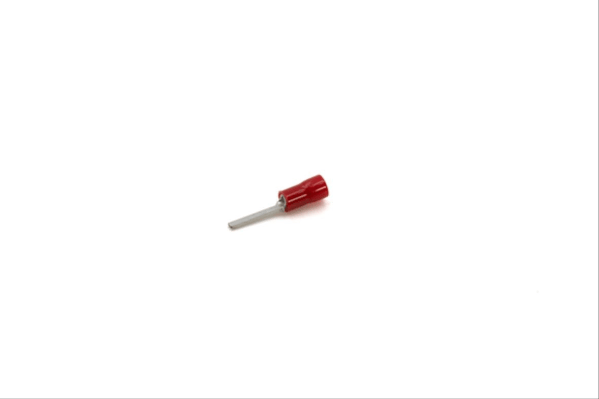 Cembre - Cosse préisolée à embout plat rouge (0,25 à 1,5 mm²) - L 12 mm