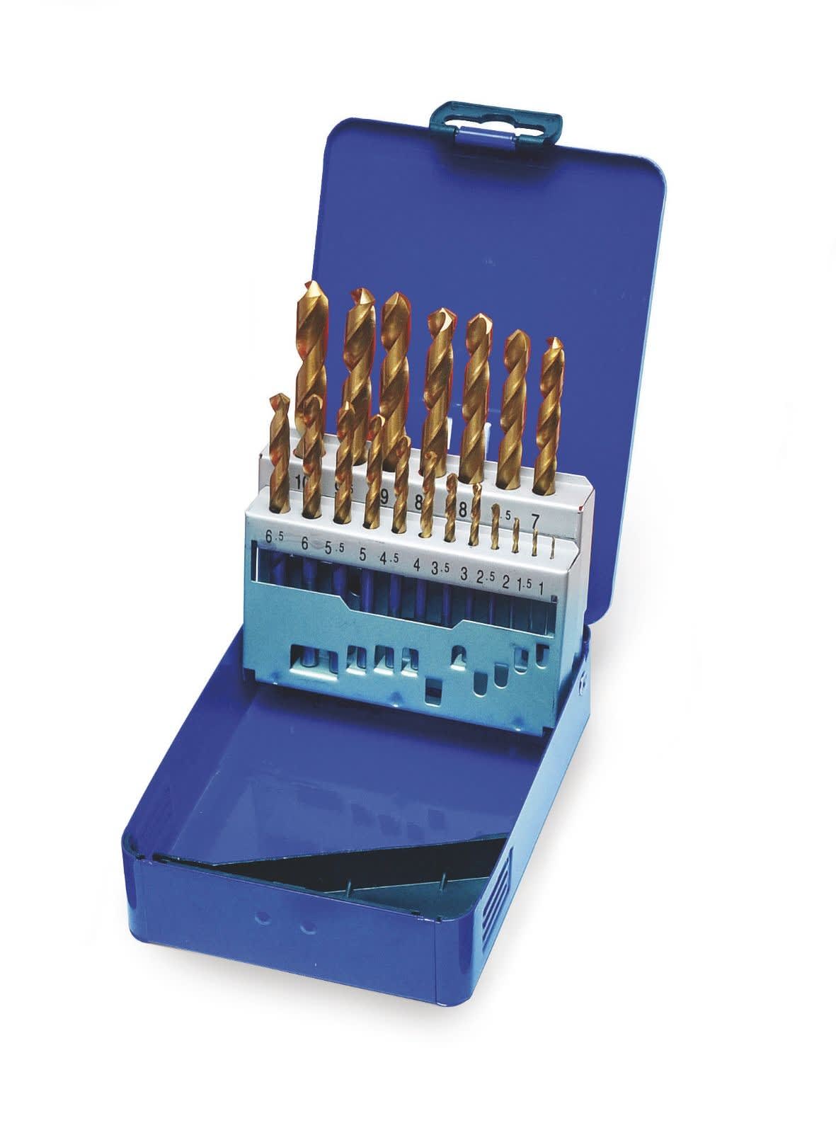 Cembre - Lot de 19 forets rectifiés (de 1 à 10 mm) haute qualité