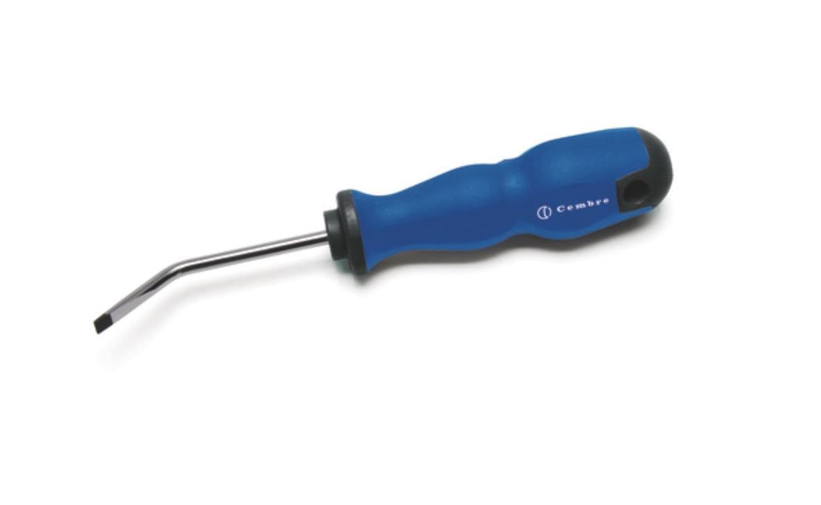 Cembre - Tournevis plat coudé 3,5 x 55 mm à 45°