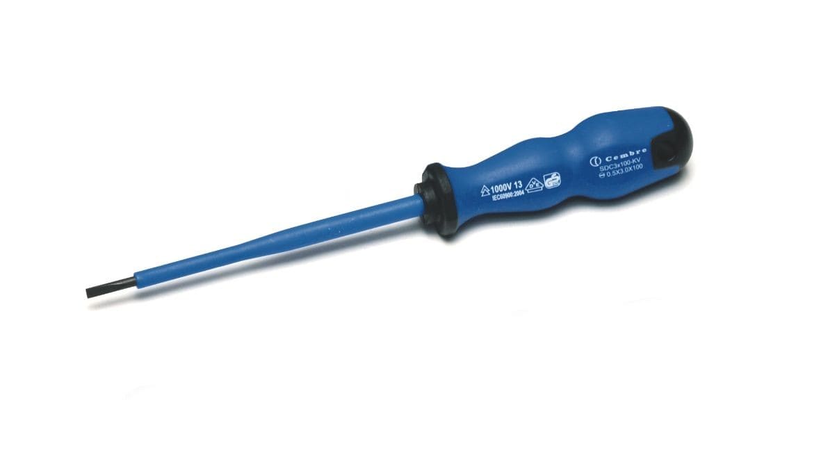 Cembre - Tournevis isolé 1000V plat 3 x 185 mm
