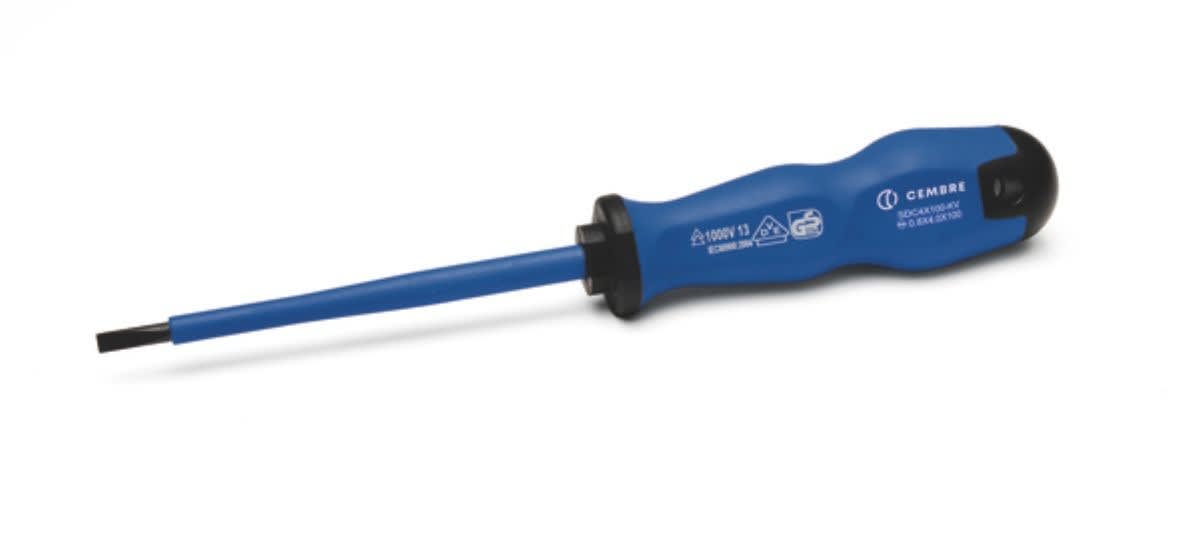 Cembre - Tournevis isolé 1000V plat 4 x 205 mm