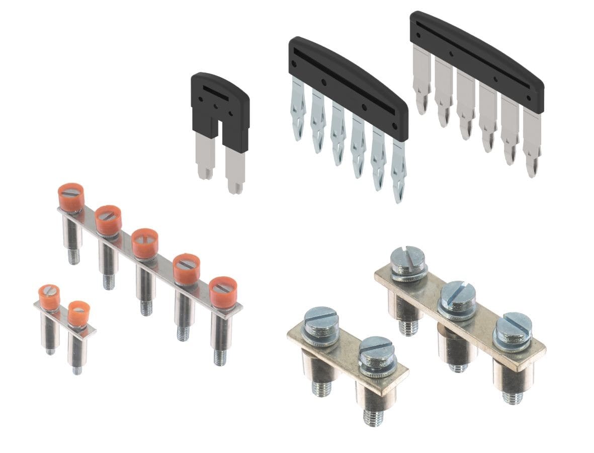 Cembre - Peigne de connexion 2 pôles pour blocs 6 mm² pas de 6