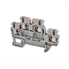 Cembre - Bloc de jonction push-in 2,5 mm² gris double étage