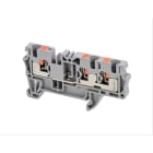 Cembre - Bloc de jonction push-in 4 mm² gris 3 connexions