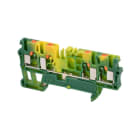 Cembre - Bloc de jonction push-in 2,5 mm² vert/jaune 4 connexions pour circuit de terre