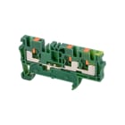 Cembre - Bloc de jonction push-in 4 mm² vert/jaune 3 connexions pour circuit de terre