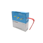 Cembre - Gaine thermo 2:1 en cassette 12,7 mm av. rétreint L 10 m rouge