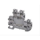 Cembre - Bloc de jonction vissé 2,5 mm² gris double étage