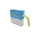 Cembre - Gaine thermo 2:1 en cassette 25,4 mm av. rétreint L 5 m vert/jaune