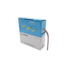 Cembre - Gaine thermo 2:1 en cassette 9,5 mm av. rétreint L 10 m marron