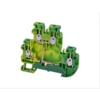 Cembre - Bloc de jonction vissé 4 mm² vert/jaune double étage pour circuit de terre