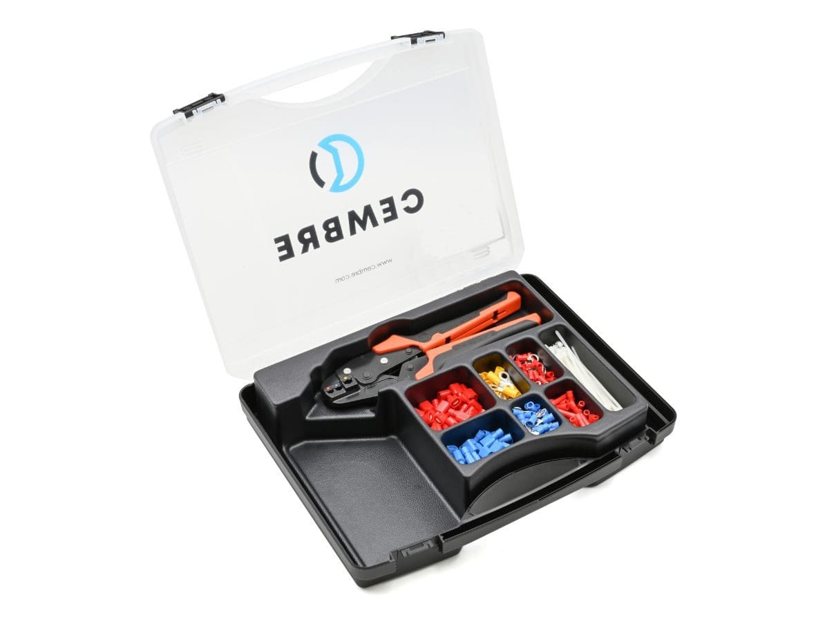 Cembre - Assortiment de cosses préisolées + valise + pince HP3