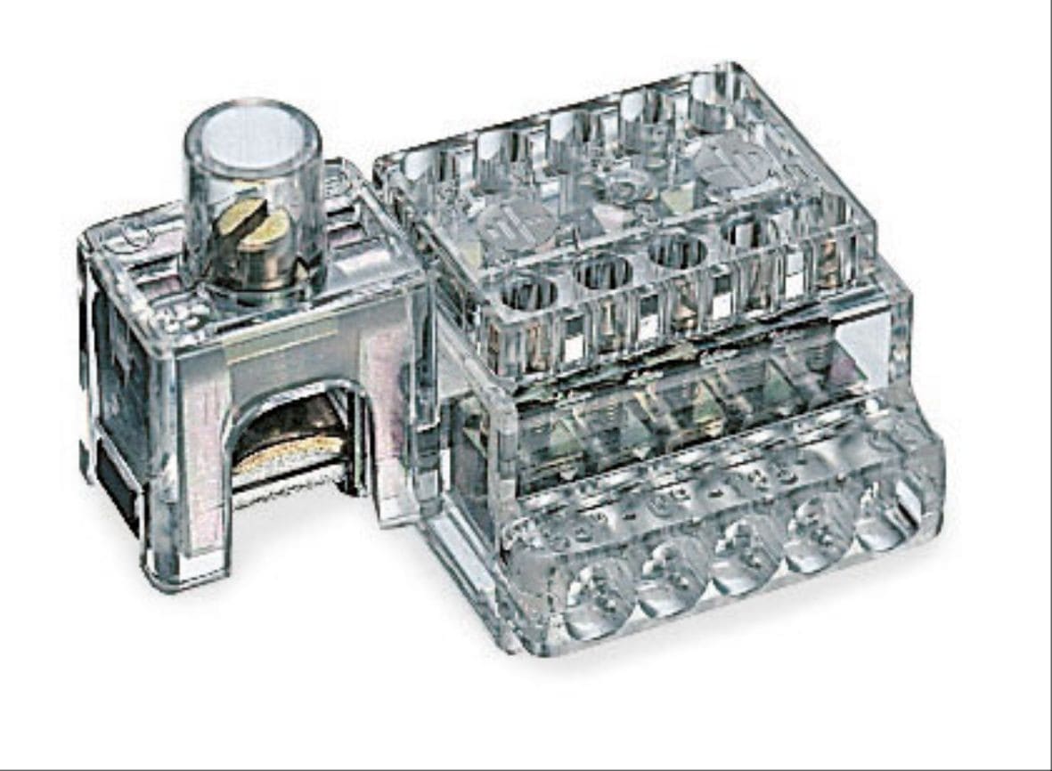 Cembre - Borne de raccordement unipolaire 1 x 35 + 10 x 6 mm² mm² clipsable sur rail