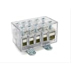 Cembre - Borne de raccordement unipolaire 2 x 50 mm² + 8 x 25 mm² clipsable sur rail