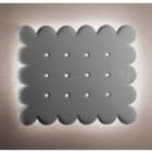 Sedap Atelier - APPLIQUE BISCUIT RECTANGLE PEINT BLANC MAT INCANDESCENT