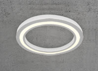 Sedap Atelier - PLAFONNIER ANNEAU-100 BLANC MAT LED IRC80 2700K DIMMABLE DALI