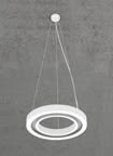 Sedap Atelier - SUSPENSION ANNEAU-80 BLANC MAT LED IRC80 2700K DIMMABLE 1-10V