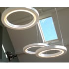Sedap Atelier - SUSPENSION ANNEAU-100 PLATRE NATUREL LED IRC80 2700K DIMMABLE DALI