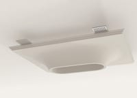 Sedap Atelier - SPOT ENCASTRE COMPACT DOUBLE 2 x GU10 maxi 50W-220V PLATRE NATUREL