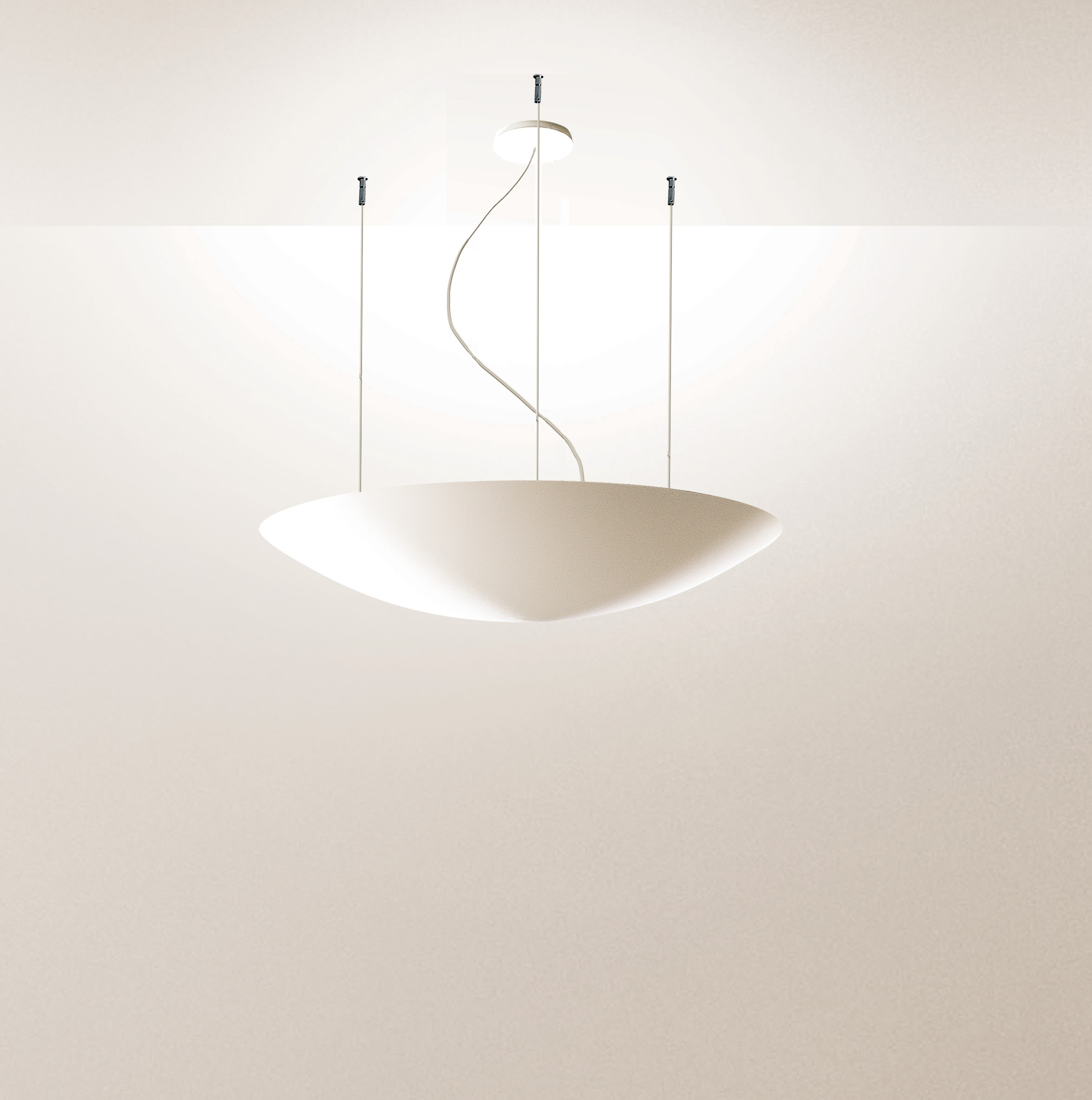 Sedap Atelier - SUSPENSION LED A CABLES PEINT BLANC MAT DIMMABLE 1-10V