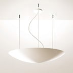 Sedap Atelier - SUSPENSION LED A CABLES D60 PEINT BLANC MAT DIMMABLE 1-10V
