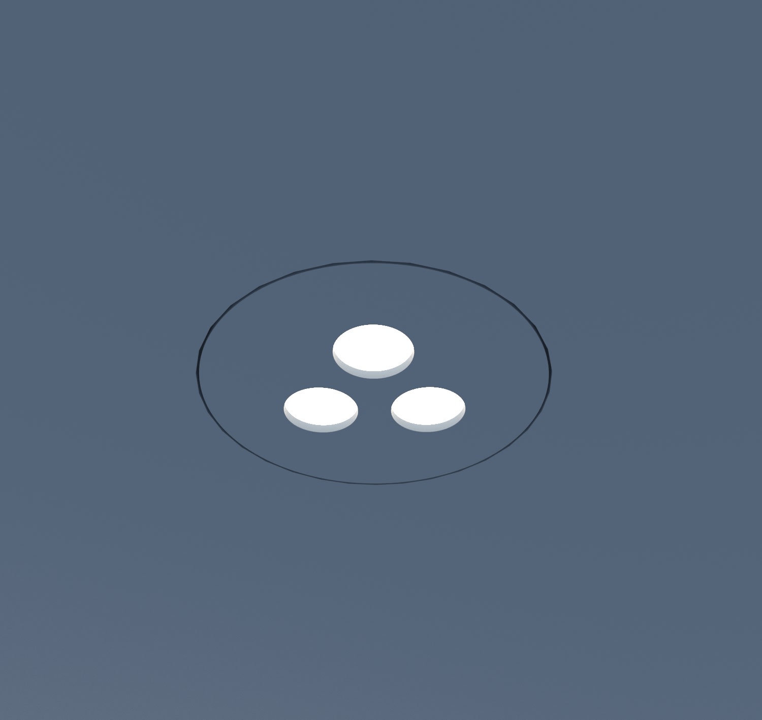 Sedap Atelier - ENCASTRE TRAPPE TRIO LED COB PLATRE NATUREL DIMMABLE 1-10V IP44