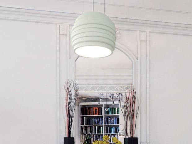 Sedap Atelier - SUSPENSION RUCHE LED MM PEINT BLANC MAT DIMMABLE DALI